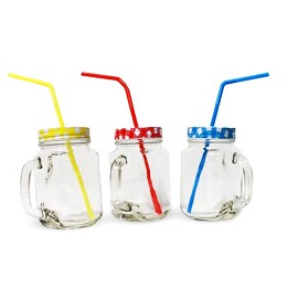 Borcan cu capac și mâner în relief Country, galben, 480ml