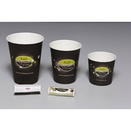 Pahare din carton pentru latte macchiato Kafemania 60buc, 360ml